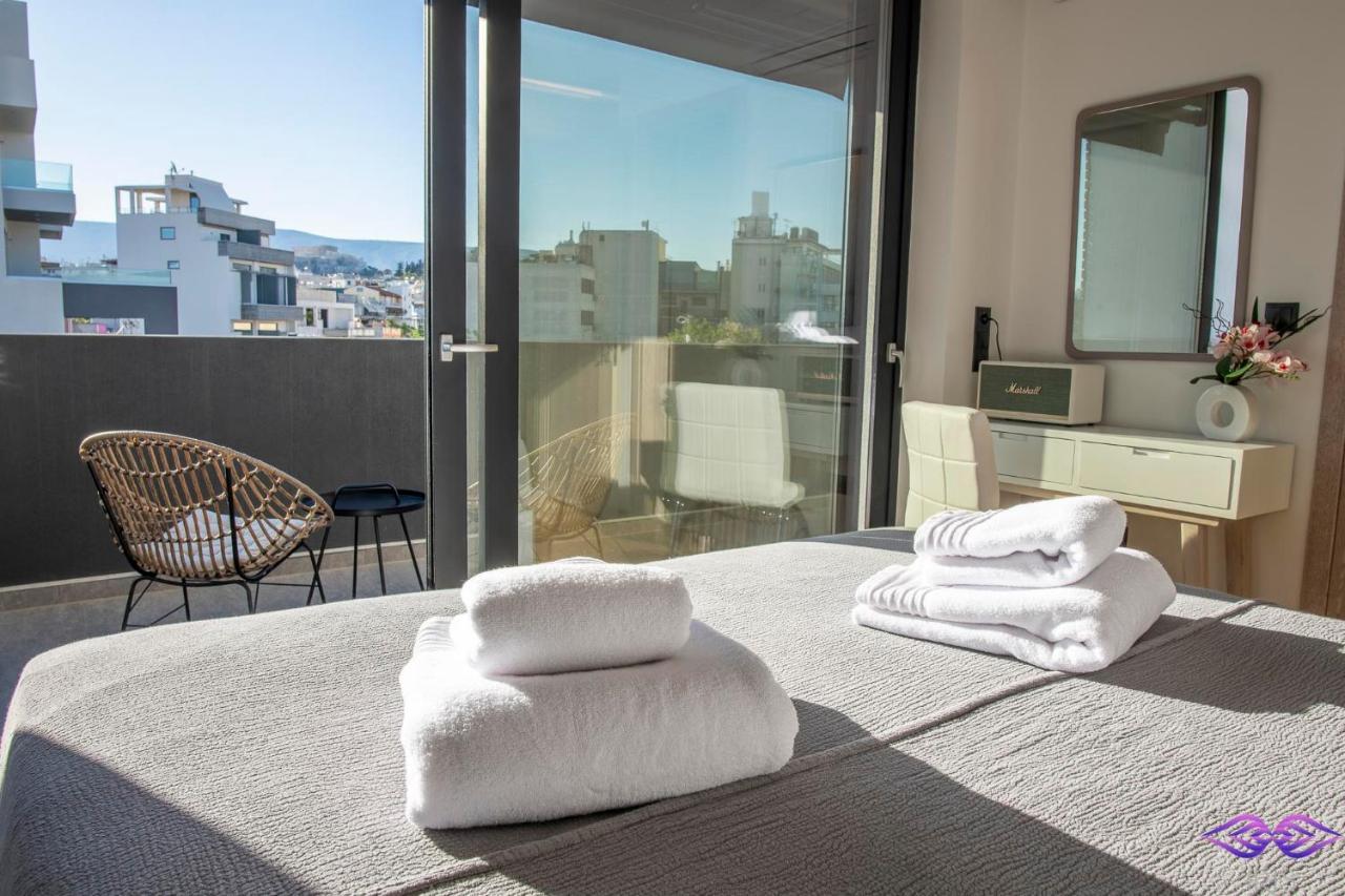 아테네 Luxury Penthouse With Acropolis View And Jacuzzi 아파트 외부 사진